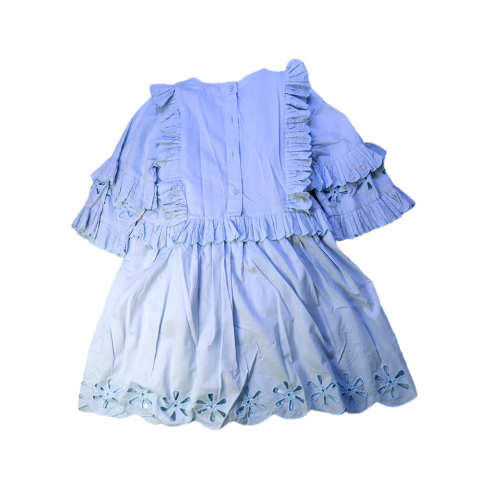 A Blue Long Sleeve Dresses from Stella McCartney in size 8Y for girl. (Back View)