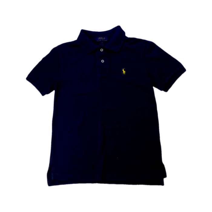 A Navy Short Sleeve Polos from Polo Ralph Lauren in size 8Y for boy. (Front View)
