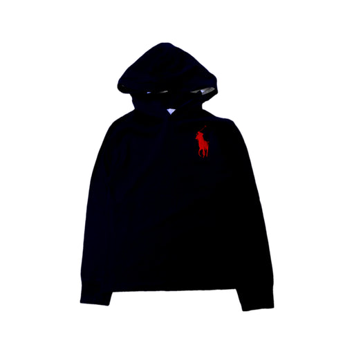 A Navy Hooded Sweatshirts from Polo Ralph Lauren in size 10Y for girl. (Front View)