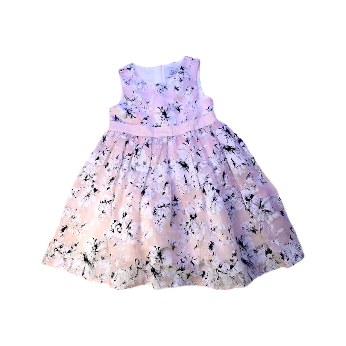 A Pink Sleeveless Dresses from Chickeeduck in size 5T for girl. (Front View)