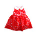 A Red Sleeveless Dresses from Momonittu in size 6T for girl. (Front View)