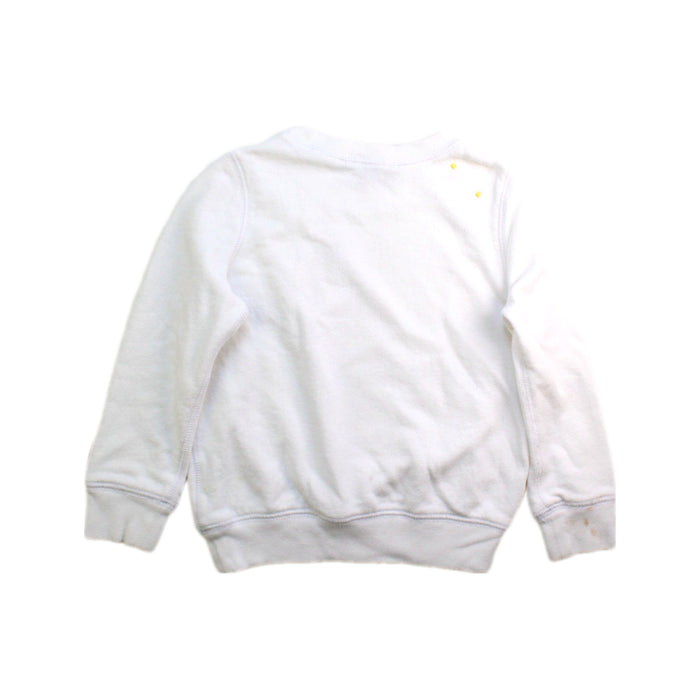 A White Crewneck Sweatshirts from Polo Ralph Lauren in size 4T for girl. (Back View)