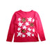 A Pink Long Sleeve Tops from Crewcuts in size 6T for girl. (Front View)