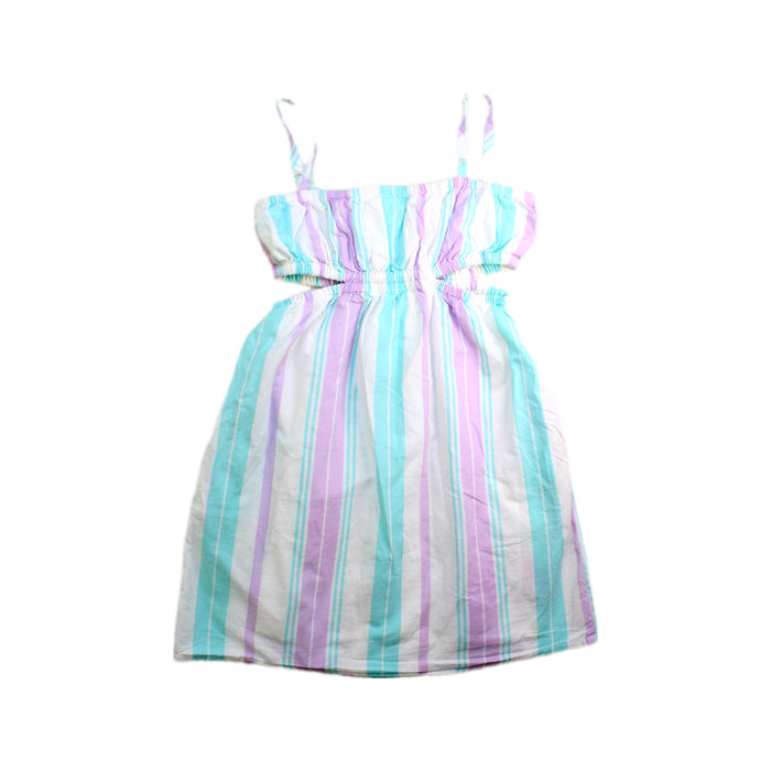 A Pink Sleeveless Dresses from Seed in size 8Y for girl. (Back View)