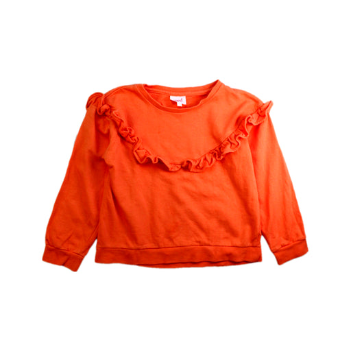 A Orange Crewneck Sweatshirts from Seed in size 7Y for girl. (Front View)