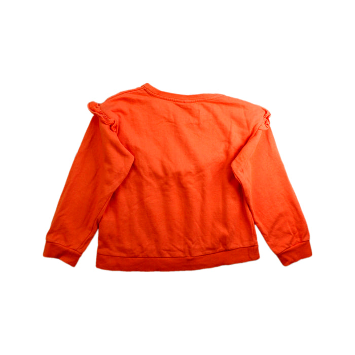 A Orange Crewneck Sweatshirts from Seed in size 7Y for girl. (Back View)