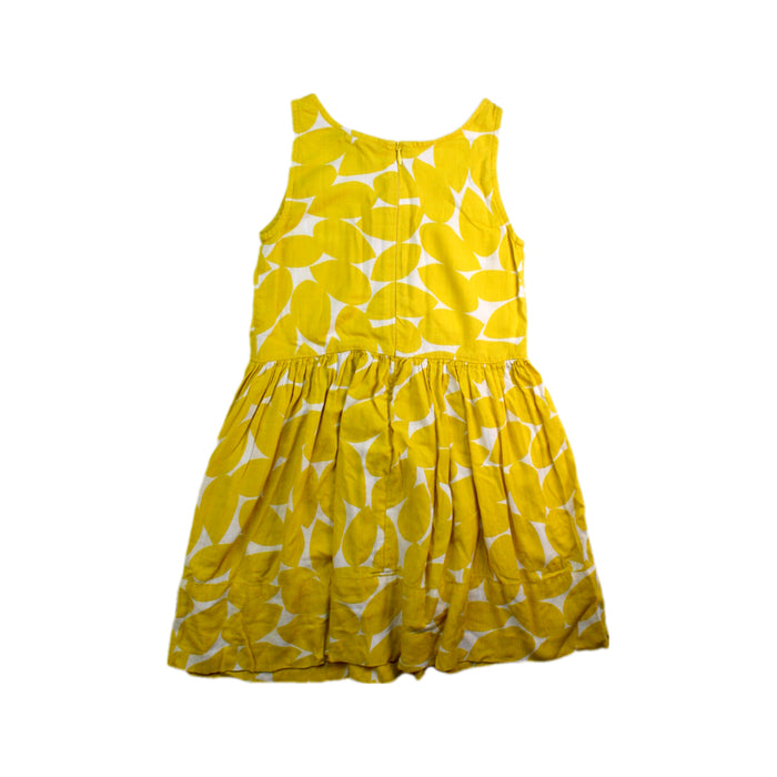 A Yellow Sleeveless Dresses from Mister Zimi in size 5T for girl. (Back View)