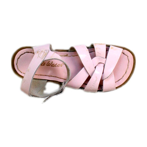 A Pink Sandals from Salt-Water in size 6T for girl. (Front View)