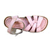 A Pink Sandals from Salt-Water in size 6T for girl. (Front View)