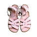 A Pink Sandals from Salt-Water in size 6T for girl. (Back View)