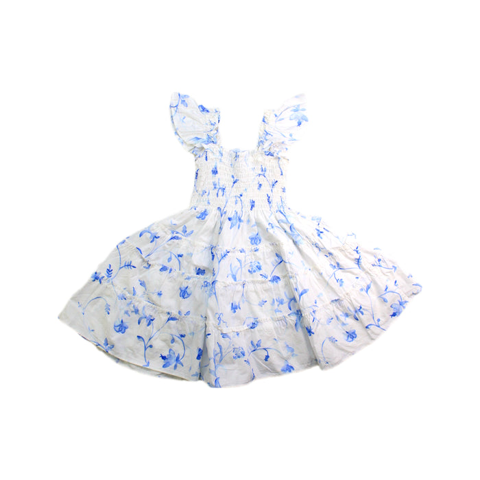 A White Sleeveless Dresses from Hill House in size 3T for girl. (Back View)