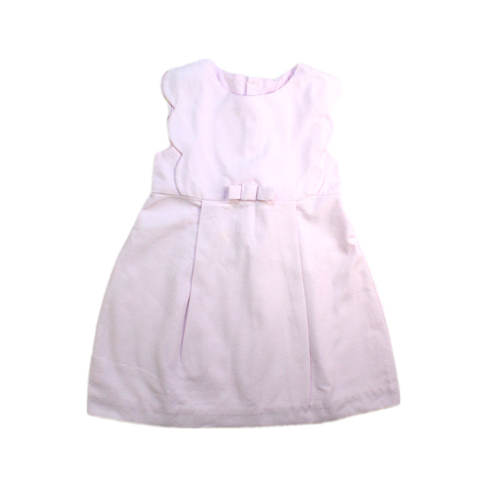 A Pink Sleeveless Dresses from Jacadi in size 3T for girl. (Front View)