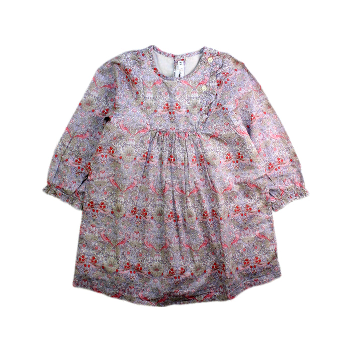 A Pink Long Sleeve Dresses from Bonpoint in size 2T for girl. (Front View)