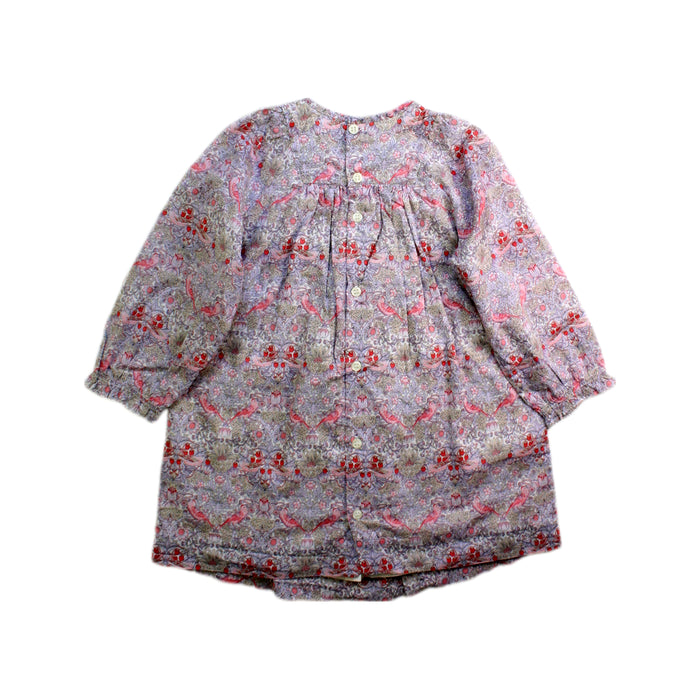 A Pink Long Sleeve Dresses from Bonpoint in size 2T for girl. (Back View)