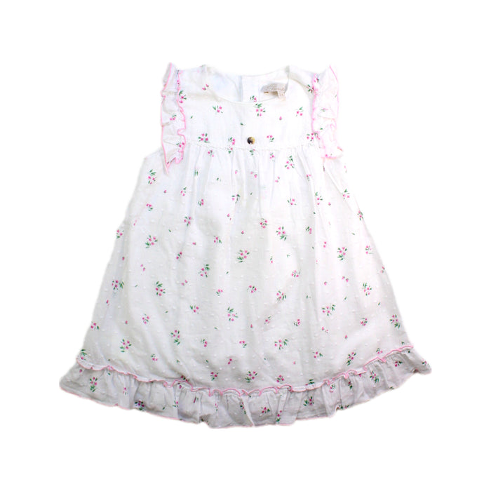 A White Sleeveless Dresses from Purete du... Bebe in size 2T for girl. (Front View)
