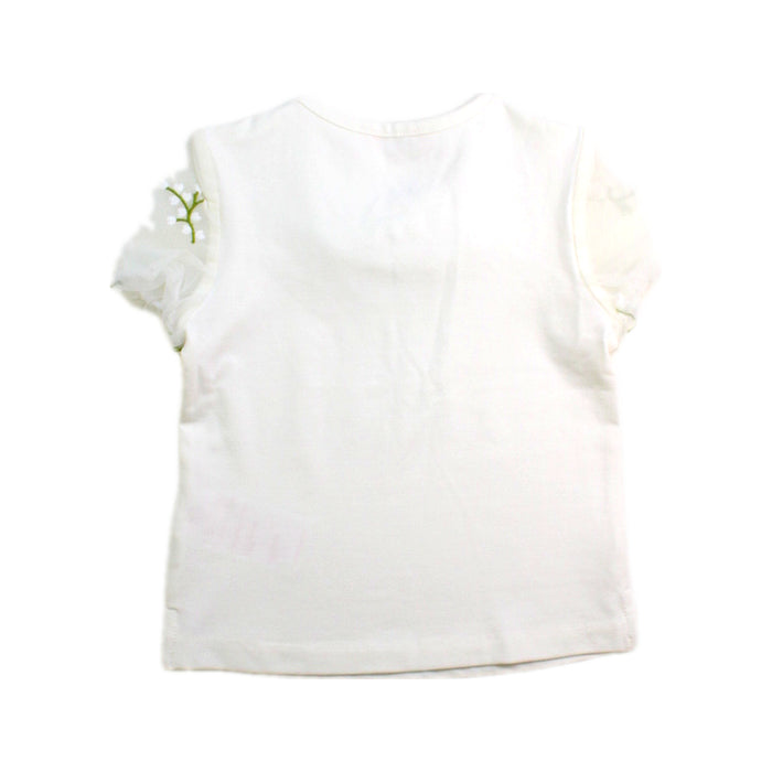 A White Short Sleeve Tops from Nicholas & Bears in size 6-12M for girl. (Back View)