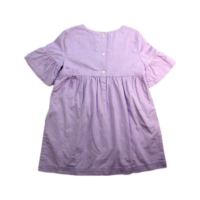 A Purple Short Sleeve Dresses from Ralph Lauren in size 3T for girl. (Back View)