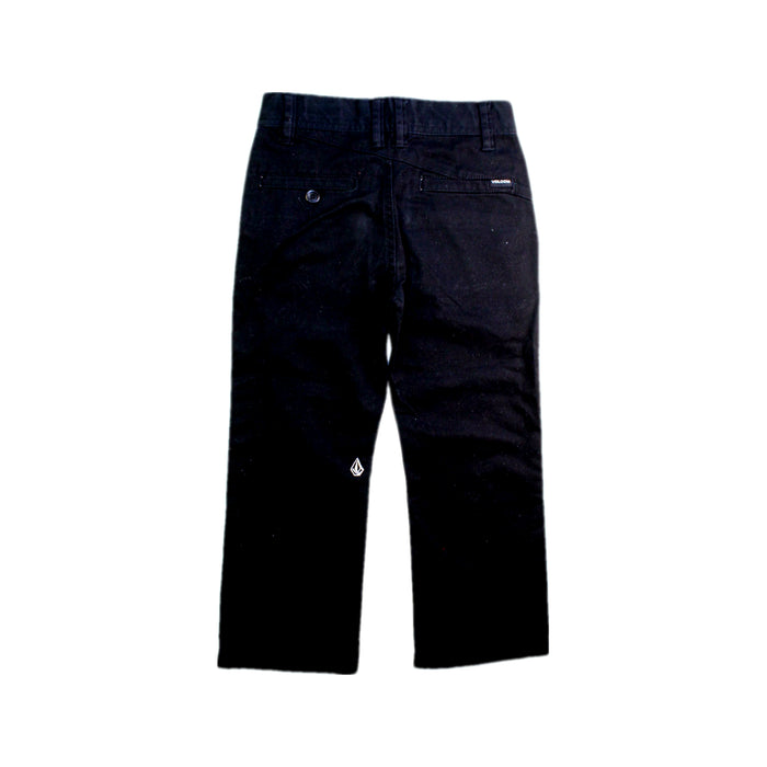 A Black Dress Pants from Volcom in size 4T for neutral. (Back View)