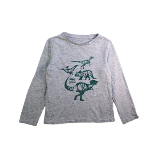 A Grey Long Sleeve T Shirts from Vertbaudet in size 6T for boy. (Front View)
