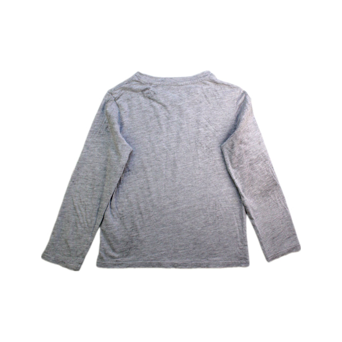 A Grey Long Sleeve T Shirts from Vertbaudet in size 6T for boy. (Back View)