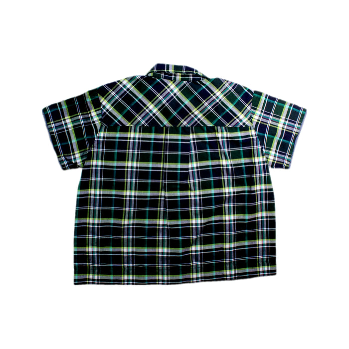 A Blue Short Sleeve Shirts from Comme Ca Ism in size 4T for boy. (Back View)