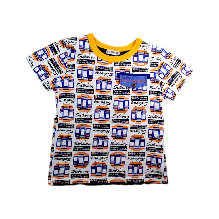 A Multicolour Short Sleeve T Shirts from Ragmart in size 5T for boy. (Front View)