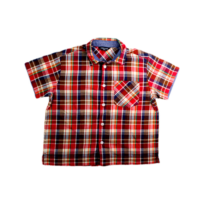 A Multicolour Short Sleeve Shirts from Comme Ca Ism in size 5T for boy. (Front View)