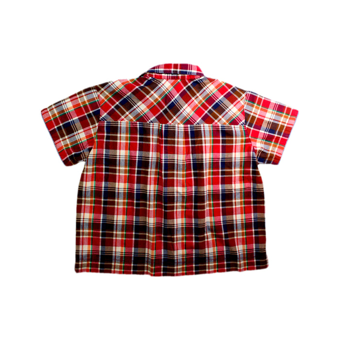A Multicolour Short Sleeve Shirts from Comme Ca Ism in size 5T for boy. (Back View)
