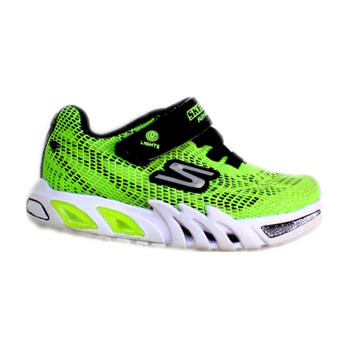 A Green Sneakers from Skechers in size 3T for boy. (Front View)