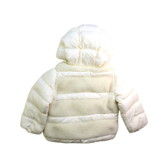 A White Puffer/Quilted Coats & Outerwear from Moncler in size 12-18M for girl. (Back View)