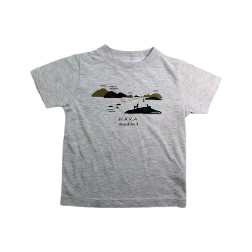 A Grey Short Sleeve T Shirts from Mont-bell in size 2T for boy. (Front View)