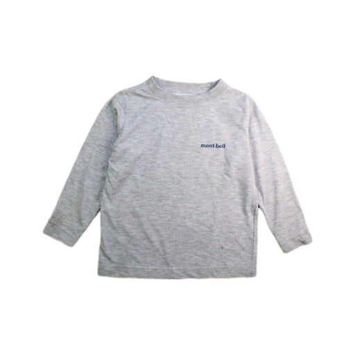 A Grey Long Sleeve T Shirts from Mont-bell in size 2T for boy. (Front View)