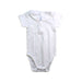 A White Short Sleeve Bodysuits from Jacadi in size 3-6M for boy. (Front View)