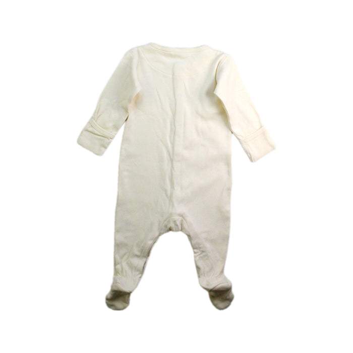 A Ivory Onesies from Quincy Mae in size 3-6M for neutral. (Back View)