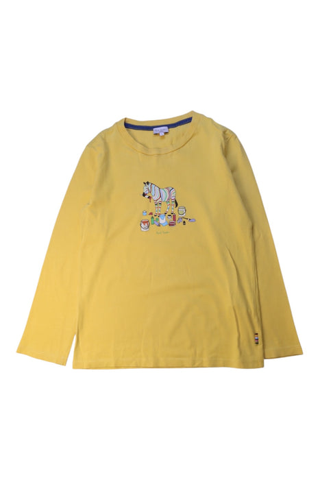 A Yellow Long Sleeve T Shirts from Paul Smith in size 8Y for neutral. (Front View)