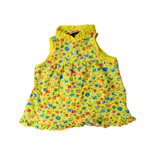 A Yellow Sleeveless Tops from Ralph Lauren in size 6-12M for girl. (Front View)