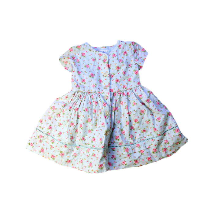 A White Short Sleeve Dresses from Ralph Lauren in size 3-6M for girl. (Front View)