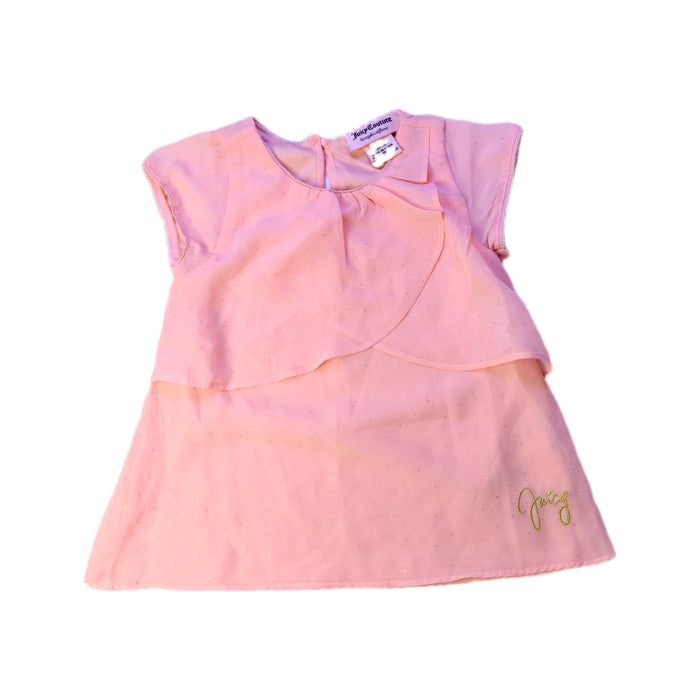 A Pink Short Sleeve Dresses from Juicy Couture in size 12-18M for girl. (Front View)