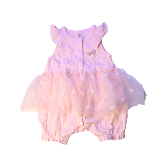 A Pink Sleeveless Rompers from Balabala in size 3-6M for girl. (Front View)