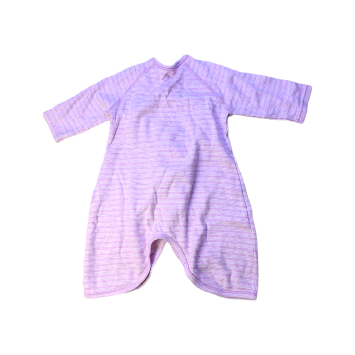 A Pink Onesies from Mides in size 3-6M for neutral. (Back View)