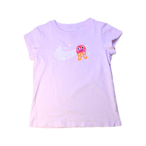 A Purple Short Sleeve T Shirts from Nike in size 5T for girl. (Front View)