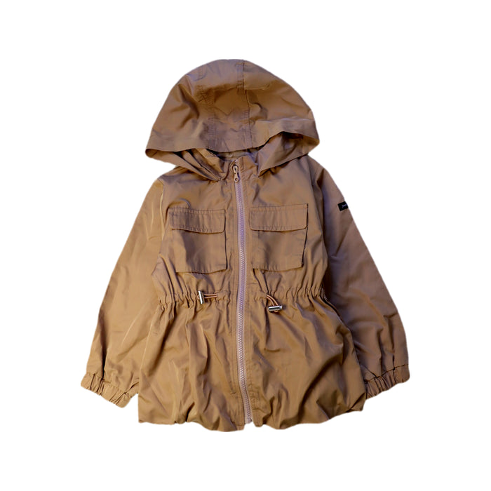 A Beige Lightweight Jackets from Petit Main in size 4T for neutral. (Front View)