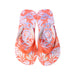 A Orange Flip Flops from Roxy in size 5T for girl. (Back View)