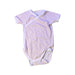A Pink Short Sleeve Bodysuits from Petit Bateau in size 3-6M for girl. (Front View)