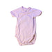 A Pink Short Sleeve Bodysuits from Petit Bateau in size 0-3M for girl. (Front View)