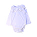 A White Long Sleeve Bodysuits from Jacadi in size 6-12M for girl. (Front View)