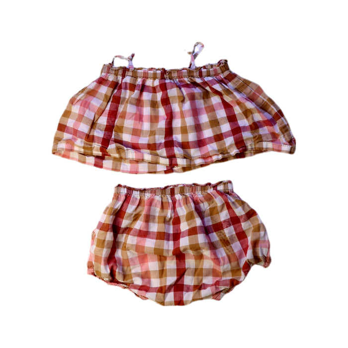A Multicolour Shorts Sets from Bonpoint in size 3-6M for girl. (Back View)