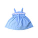 A Blue Sleeveless Dresses from Janie & Jack in size 12-18M for girl. (Back View)