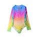 A Multicolour Rash Guards from Molo in size 8Y for girl. (Front View)