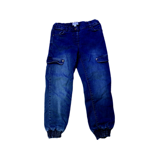 A Blue Casual Pants from Vertbaudet in size 5T for girl. (Front View)
